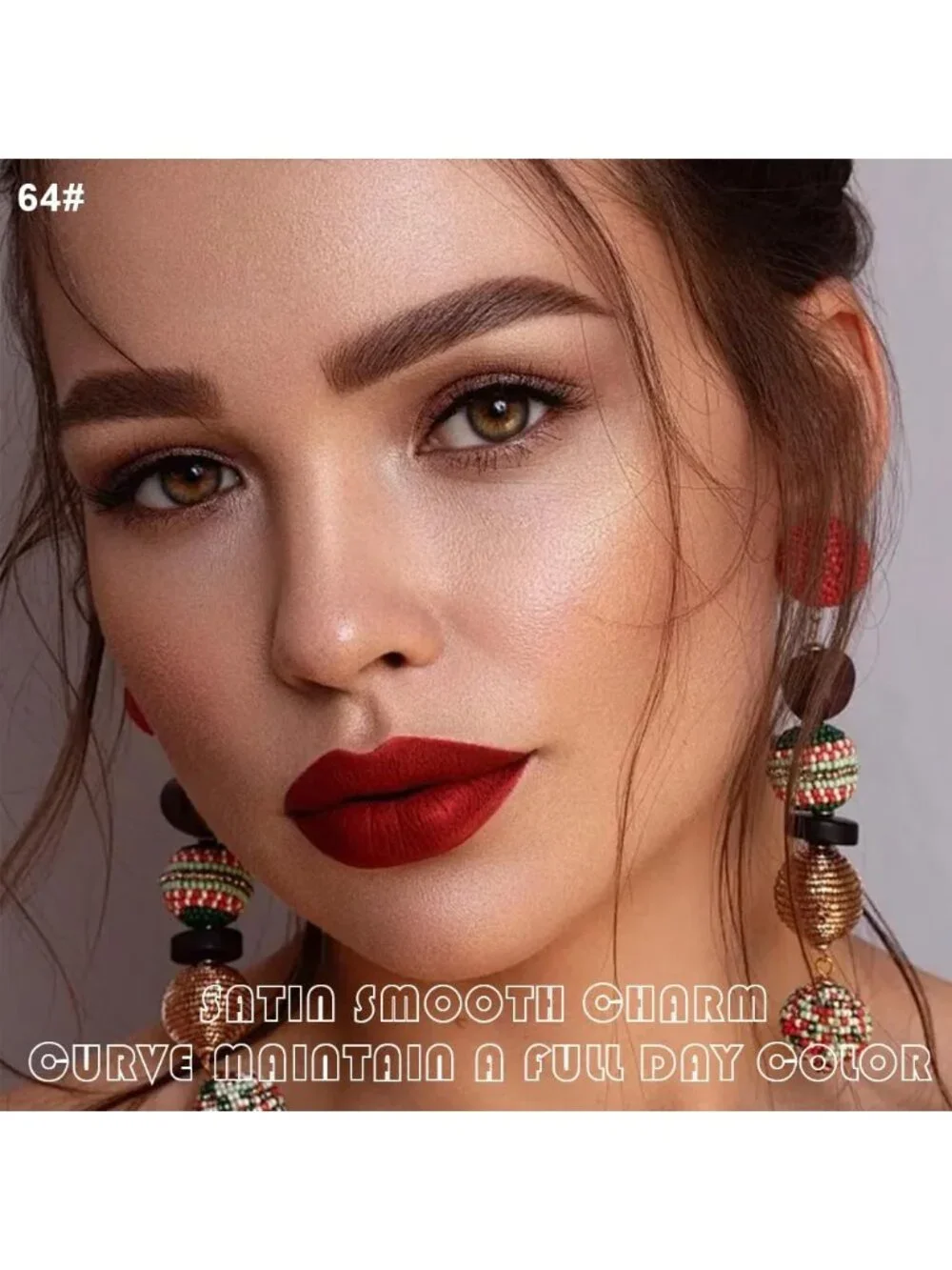 DNM 59# Fuchsia Red 2Pcs 24H Long-Lasting Matte Liquid Lipstick and Lip Liner